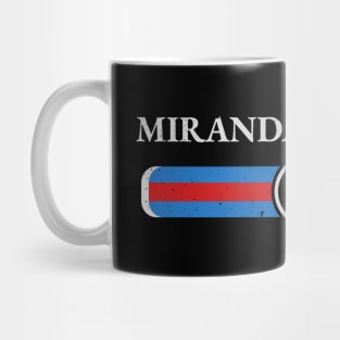 Graphic Miranda Name Vintage Birthday Retro Gift Mug